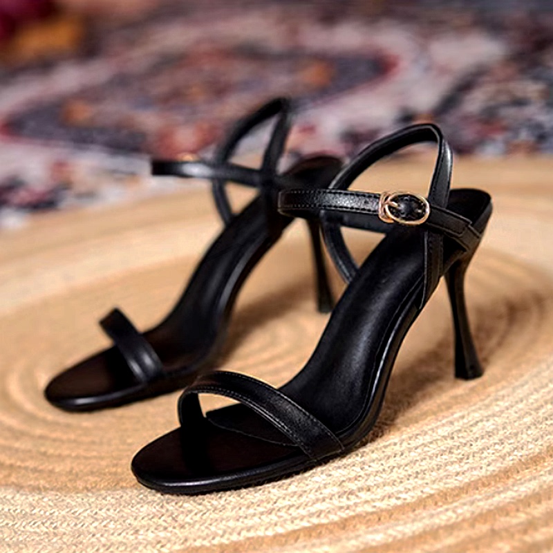 Women's Sandals Large Size 41-43 High Heels 2026 New Summer Style for Wide Feet White Small Size Women's Shoes 31 32 33