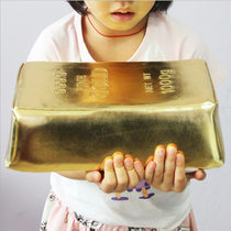Simulation gold brick silver brick pillow Nap pillow Lying pillow Office pillow Home decoration Lucky fortune small pillow