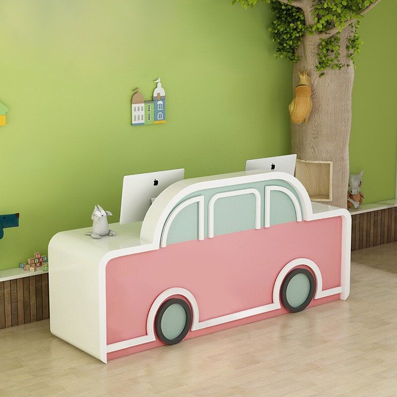 New paint front desk children's car modeling Lili shop bar early education kindergarten Kale children's painting cashier counter