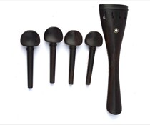 Ebony cello accessories 4 4-1 2 Ebony cello pegs Ebony tailpiece (with tail wire included)