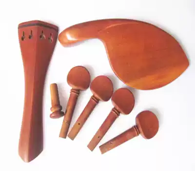 Jujube wood violin accessories Jujube wood violin string shaft string pull plate piano holder tail button full set for easy installation