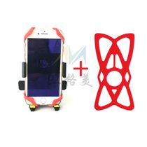 Bicycle mobile phone holder with safety silicone strap Universal rubber band Mobile phone rubber band strap rope fixed strap rope