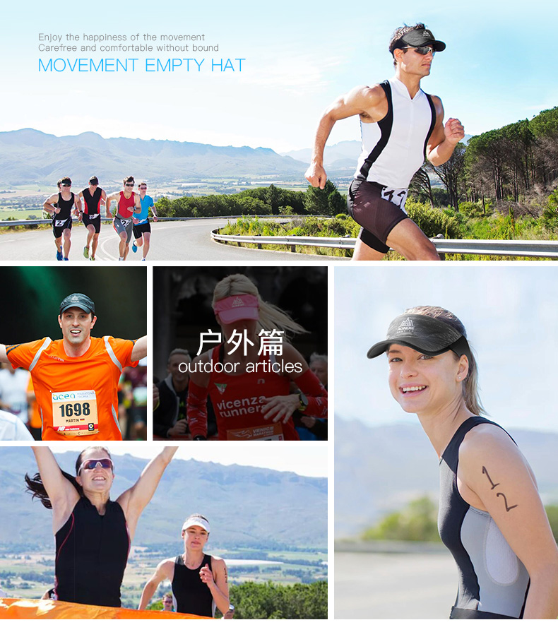 Onyje Marathon xuyên quốc gia chạy topless visor nhanh chóng làm khô mồ hôi thấm mũ nam giới và phụ nữ thể thao ngoài trời cap nón nike golf chính hãng