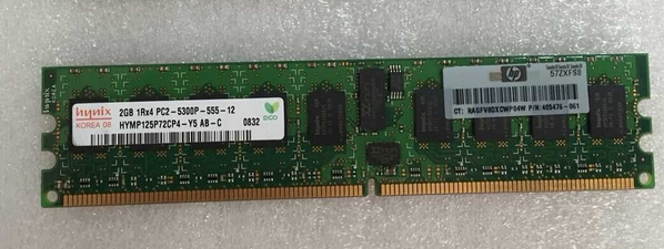 HP 461840-B21 405476-061 PC2-5300P 2G memory 1R*4 2X2G