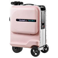 Розовый чемодан, батарея, 20 дюймов