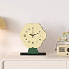 2026 New Creative Flower-Shaped Desk Clock, Simple and Stylish Desktop Clock, Black and White Clock, Pendulum Clock