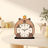 2025 New Capybara Desk Clock Living Room Clock Creative Clock Desktop Clock Home Light Luxury High-End Clock