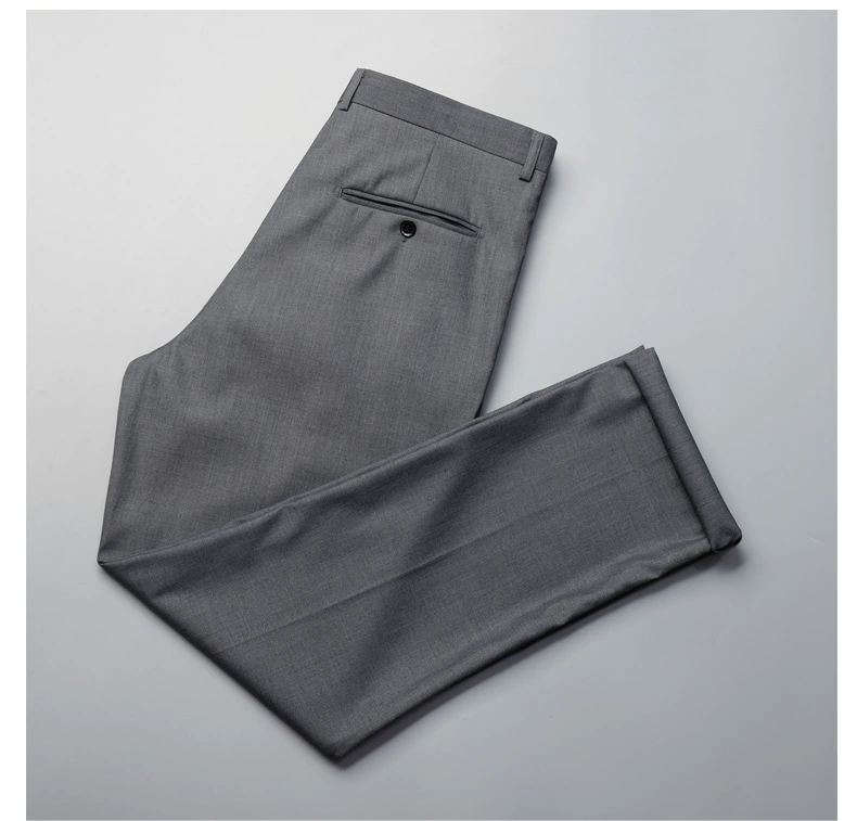 Quần XL phù hợp với quần xám nam cộng với béo XL béo kinh doanh quần âu nam quần tây chuyên nghiệp mặc quần - Suit phù hợp