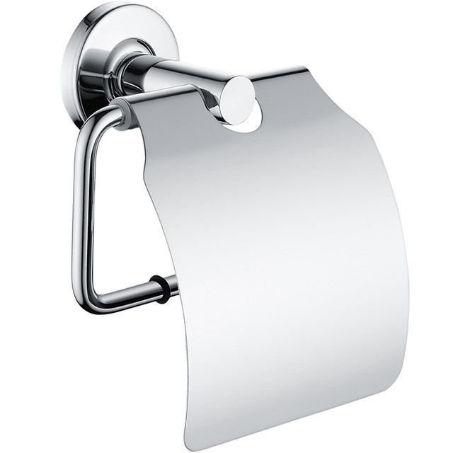 Artiqua Tissue Holder Toilet Paper Holder with Cover Roll Paper Dispenser 304 Stainless Steel Glossy Bathroom Accessory Waterproof and Rust-Proof