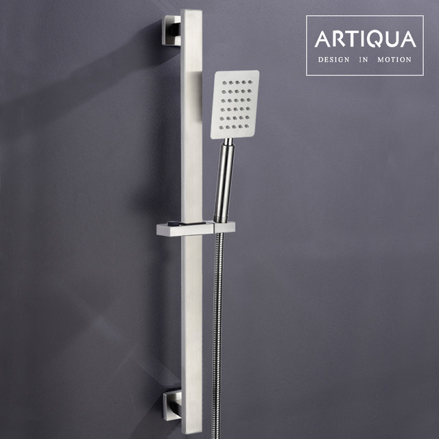 Artiqua Shower Lift Rod 304 Stainless Steel Adjustable Shower Head Bracket Brushed Finish