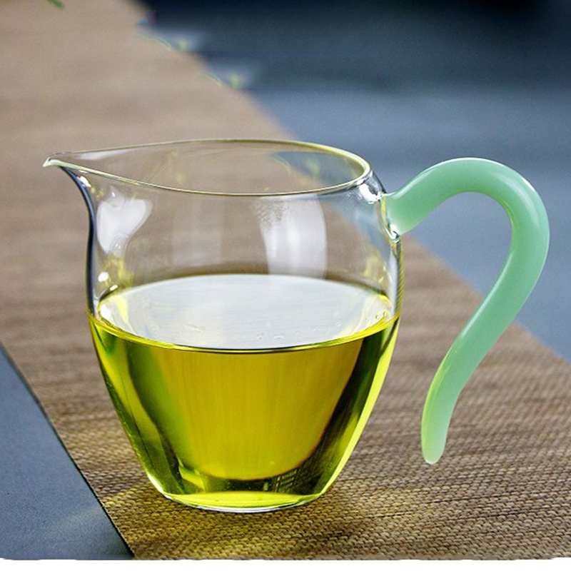 Gongpai glass high-end male cup tea leak set glass tea set color Tea Tea Tea Tea uppier than slow Hall