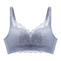 Underwear for women with small breasts summer thin seamless breast-retracting anti-sagging beautiful back sexy lace wire-free bra