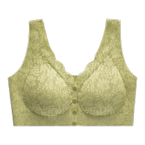 Middle-aged and elderly front-button sports bra vest-style push-up anti-sagging adjustable breast-shrinking large size womens bra