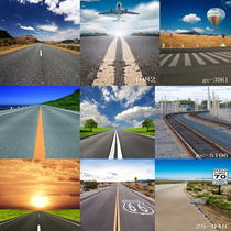 2021 new wedding photography highway road landscape sky photo background paper clothing model shooting background cloth