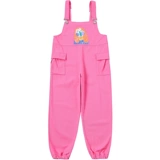 Осенний джинсовый комбинезон, розовые штаны для школьников, 2020, в корейском стиле, свободный крой