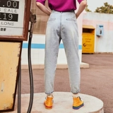 Tide, осенние джинсы, приталенные штаны, свободный прямой крой, в корейском стиле, высокая талия