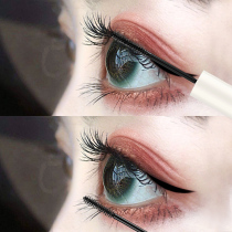 Net red mascara fine brush head curl upturned very fine waterproof do not smudge female lasting natural slim long curl fairy face value