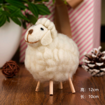  Wool Felt sheep finished decoration Christmas tree doll decoration Creative ins Nordic style desktop decoration