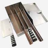 旺利来 Коробка с ножом из нержавеющей стали с покрытым ножом сгущенным кухонным ножом горизонтально расположенные стойку и нож