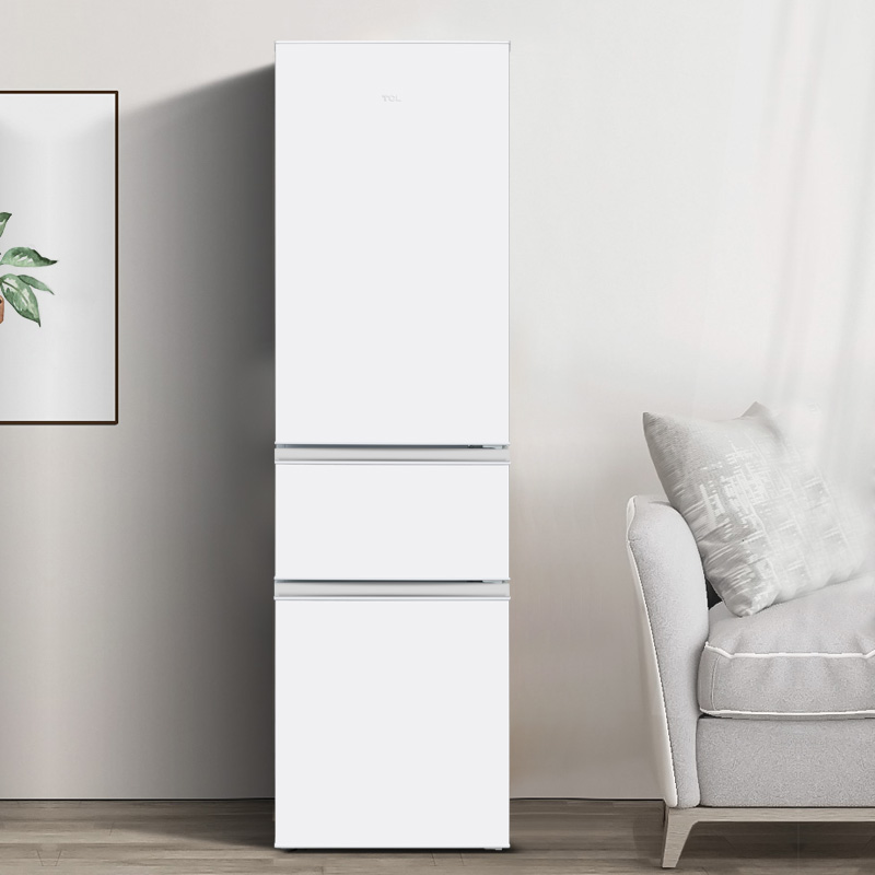 TCL 200-liter three-door small refrigerator home rental dormitory energy-saving three-door refrigeration refrigeration