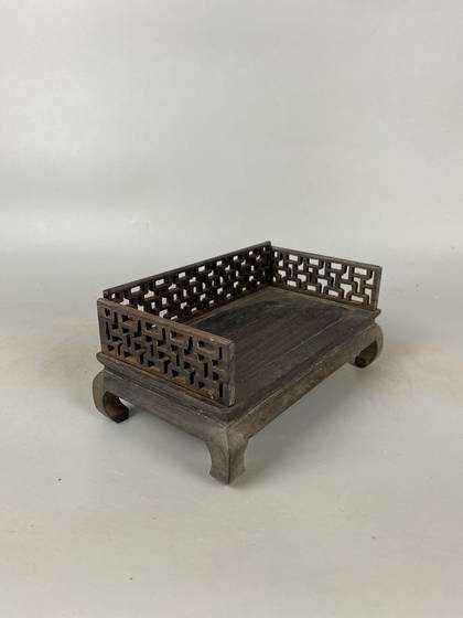 Big-leaf rosewood miniature Arhat bed furnishings Chinese style Ming and Qing classics