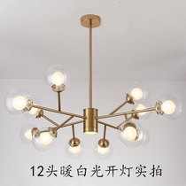 Nordic postmodern simple LED living room lights Creative personality Restaurant hall Club Magic bean molecular chandelier