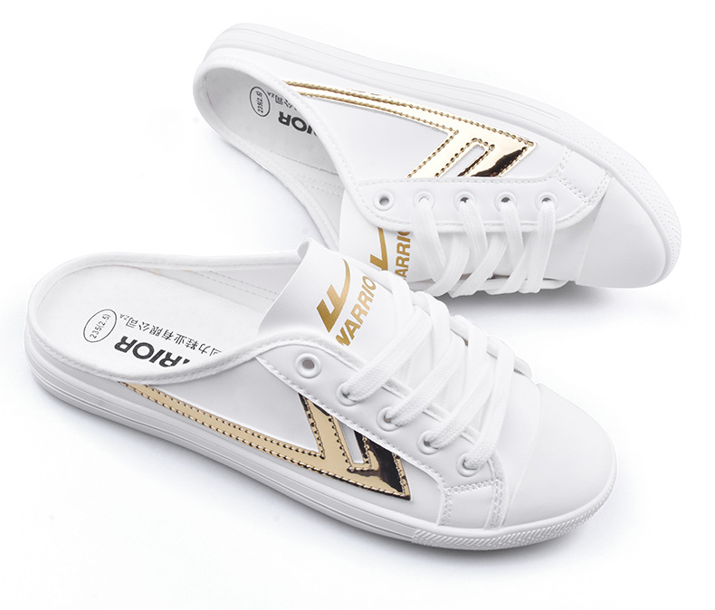 Pull back half slippers women's heels home shoes maternity shoes women's shoes no-top flat shoes all-match trendy shoes women's 2480