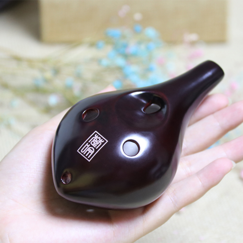 Pottery flute 6 hole beginner six hole alto AC tone professional children adults introductory playing ancient folk small instruments