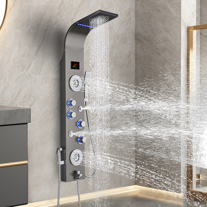 Shower Head Set Bathroom Sanitary Ware Multifunctional Shower Screen Bath Shower Device Home Constant Temperature Rain Shower Shower Head Set Bathroom Sanitary Ware Multifunctional Shower Screen Bath Shower Device Home Constant Temperature Rain Shower