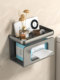 Bathroom Toilet Paper Holder, Punch-Free Wall-Mounted Wet Tissue Box, Roll Paper, Facial Tissue Storage Rack, Multi-Functional