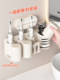 Milky White Suction Cup Toothbrush Holder Bathroom Mouthwash Cup Rack Wall-Mounted Tooth Cup Toothbrush Holder Electric Toothbrush Stand