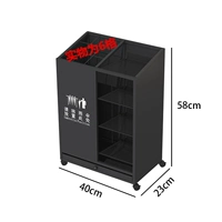 Модель Черный очень маленький размер 40 см вмещает 6-12 длинных зонтов и 18 коротких зонтов.