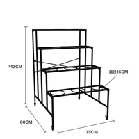 3*4 Черная полка без бочек