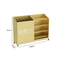 Тип Золотой, большой размер 100 см, вмещает 21 длинный зонт и 45 коротких зонтов.