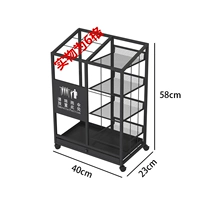 Модель B, черная, очень маленькая, размер 40 см, вмещает 6-12 длинных зонтов и 18 коротких зонтов.
