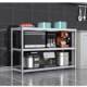 Stainless steel shelf kitchen shelf 3-layer thickened multi-function storage shelf hotel kitchenware storage microwave oven rack