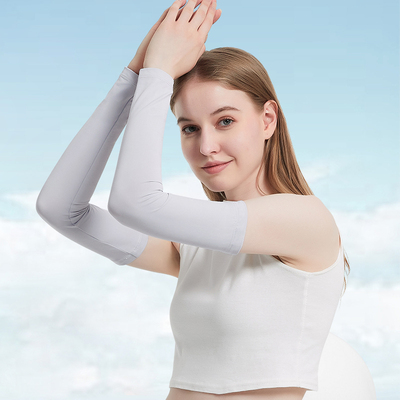 马龙鼠冰袖夏季防晒女防紫外线降温冰丝薄款开车骑行驱蚊手臂袖套