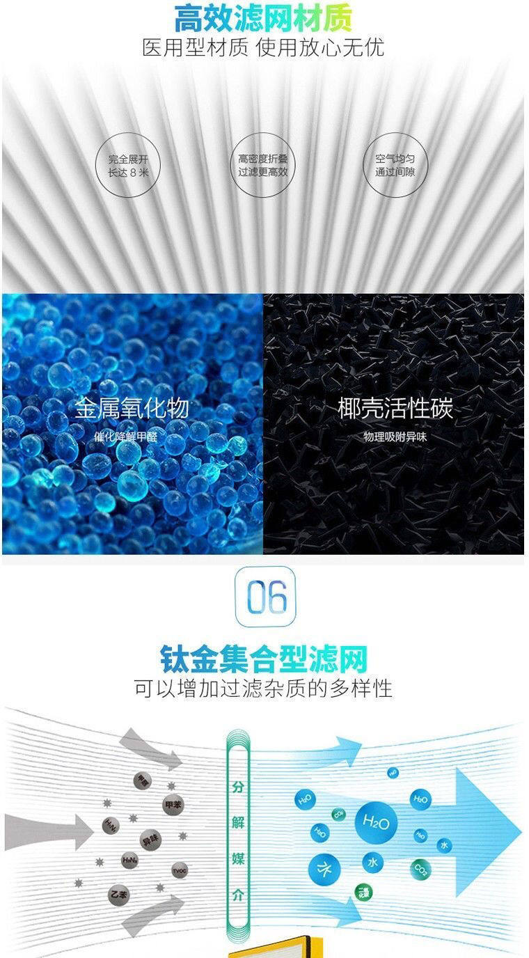 Очиститель воздуха tcl空气净化器家用除甲醛卧室客厅除雾霾pm2.5负离子除烟尘净化机