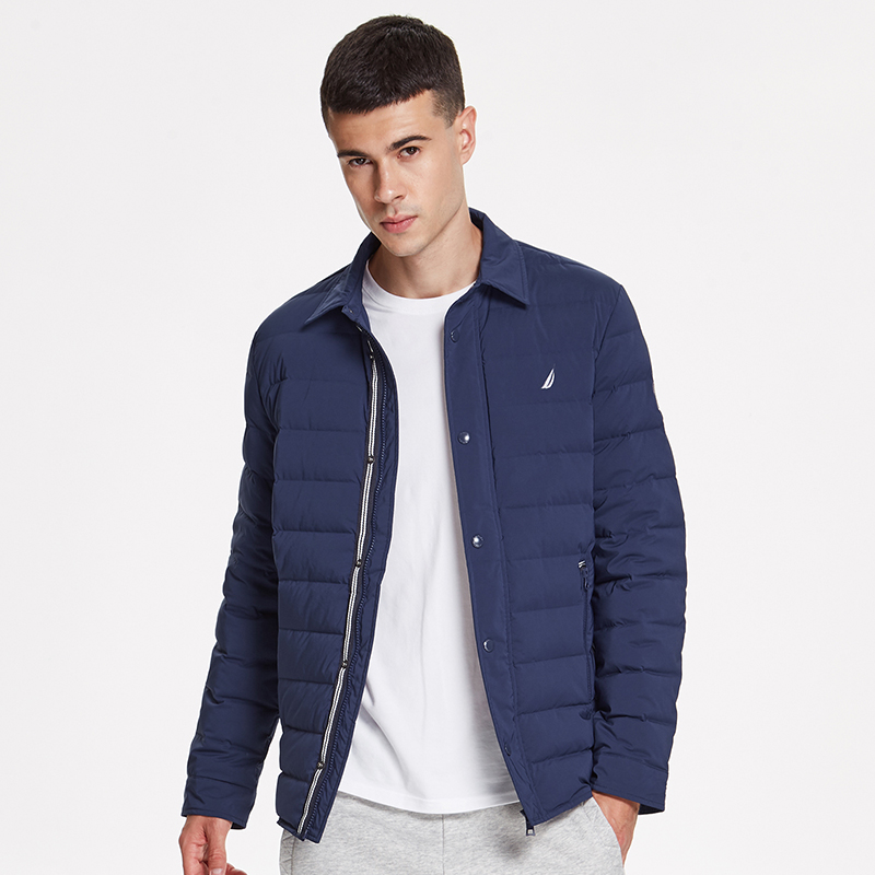 美国 NAUTICA 诺帝卡 男士防轻泼水保暖羽绒服 图1