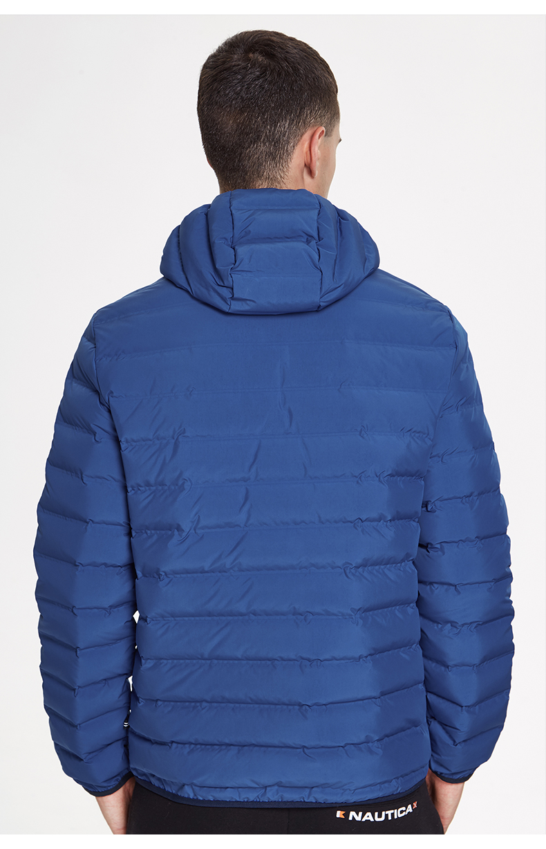 美国 NAUTICA 诺帝卡 男士防泼水连帽羽绒服男 图6