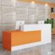 Company front desk reception desk bar painted cashier corner small counter table shop beauty salon simple and modern