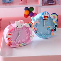 Cute children dormitory alarm clock bedside bedroom cartoon student dedicated girl mute
