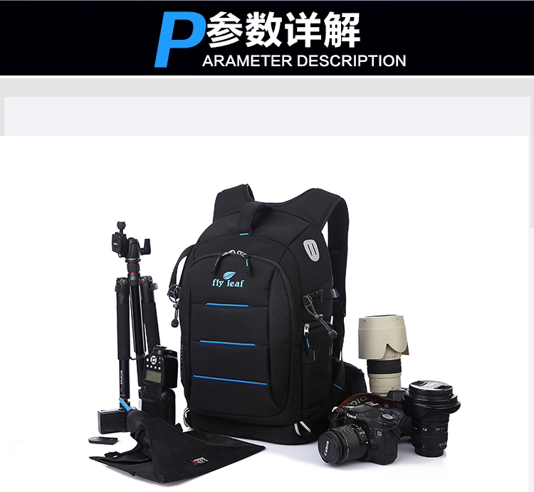 lá bay chuyên nghiệp máy ảnh SLR túi vai túi máy ảnh Canon Nikon trộm ba lô dung lượng cao - Phụ kiện máy ảnh kỹ thuật số