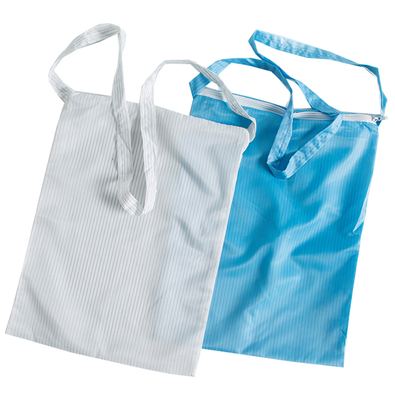 Antistatic dust-free bag single shoulder bag containing clean bag dust-proof bag antistatic bag white blue