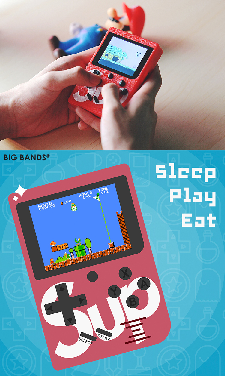 Cảm giác retro Sup x GameBox bảng điều khiển trò chơi màu màn hình cổ điển hoài cổ cầm tay xu hướng hộp trò chơi retro - Kiểm soát trò chơi tay cầm chơi game xbox