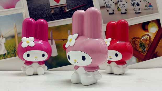 Melody phim hoạt hình sạc kho báu giai điệu thỏ di động nhỏ gọn điện thoại di động Apple kê phổ thủy triều - Ngân hàng điện thoại di động pin du phong