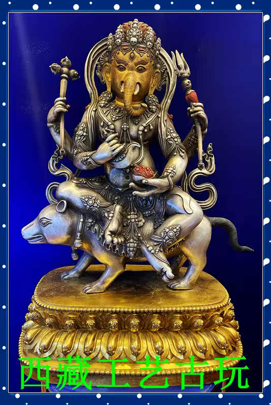 Tibetan-Tibetan pure silver and gold 