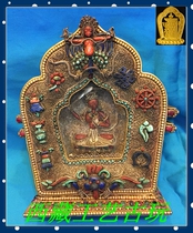  Tibetan Buddhism Tibet and Nepal craftpure silver gawu box filigree inlaid with gemsBoutique Gawu box