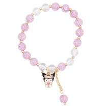 Kuromi childrens bracelet girl birthday gift Melody cinnamon dog bestie bracelet beaded Sanrio jewelry