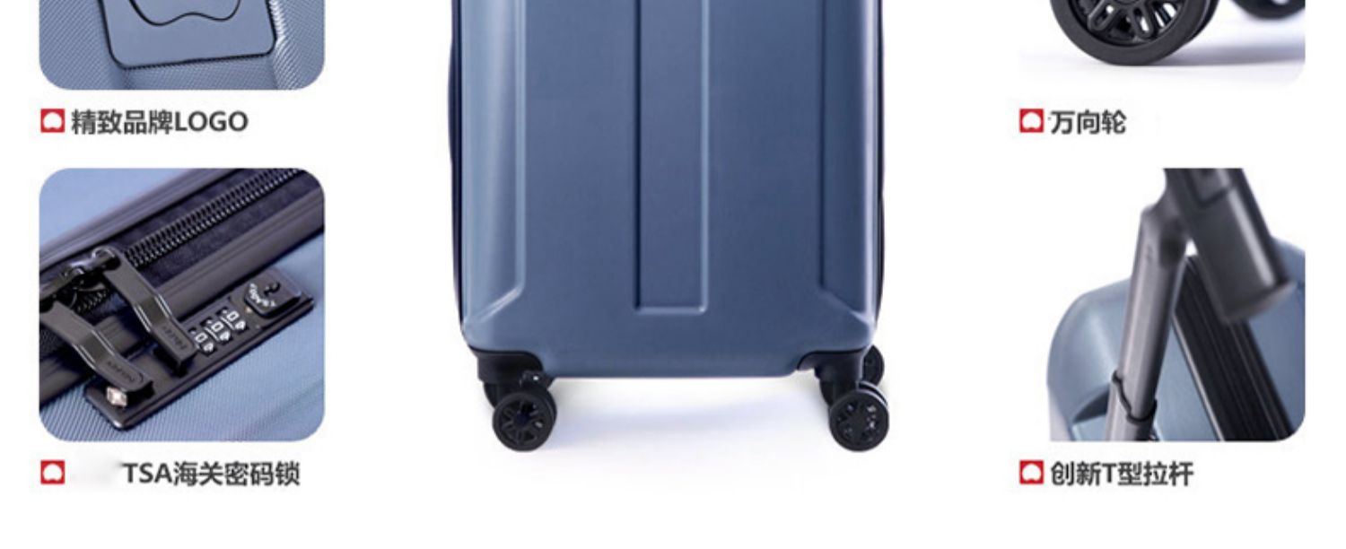 DELSEY Đại sứ Pháp nữ nhỏ du lịch tươi xe đẩy hành lý 20/24 inch khóa mật khẩu nhẹ 1608 - Va li vali 2 bánh